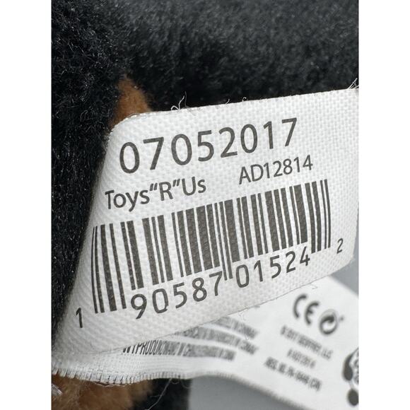 Animal Alley Dachshund Weiner Dog 12" Plush Black Brown Realistic Toys R Us - Picture 10 of 11